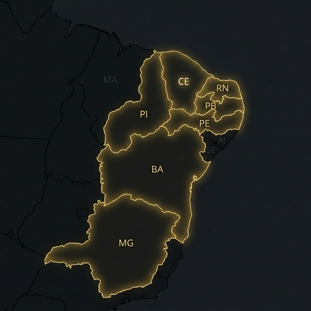 Mapa de Atuação Top Locações